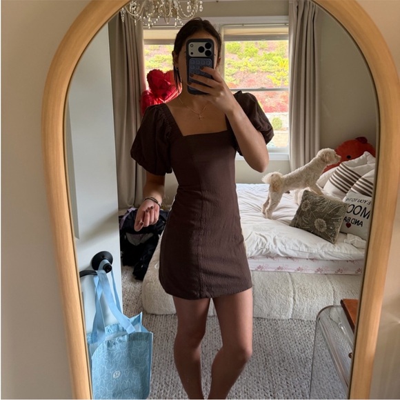 SNDYS x Revolve Tuscany Linen Puff Sleeve Dress - Picture 2 of 6